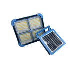 100 W integriertes Solarpanel, Notfall-Flutlicht, lange Kabel, 6000 mAh Batterie