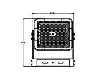 Ac100-277v führte Stadions-Flut-Licht 200w 150lm/W Ip66 Ra&gt;80