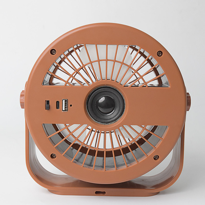 Wiederaufladbarer Fernbedienung USB-Tischventilator mit Nachtlicht für Camping oder Familiennutzung