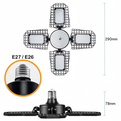 E26 E27 Vollspektrum Rotblau Warmweiß LED Klapplicht für Gewächshäuser oder Innenanbau