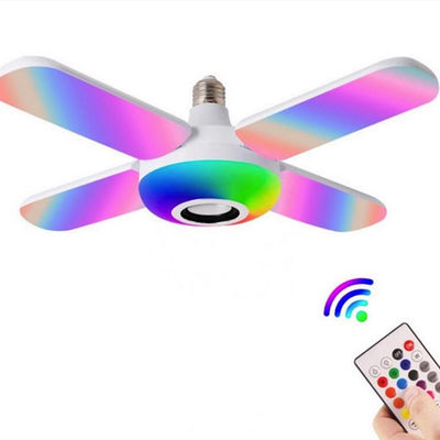 Vier Musik-Lampe des Blatt-Ventilatorflügel-20w Bluetooth, geführte Innenglühlampen Cri80
